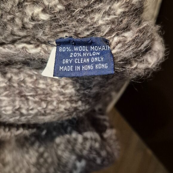 Vintage David Sheekwan Thick Knit Mohair Wool Sweater - Picture 7 of 7